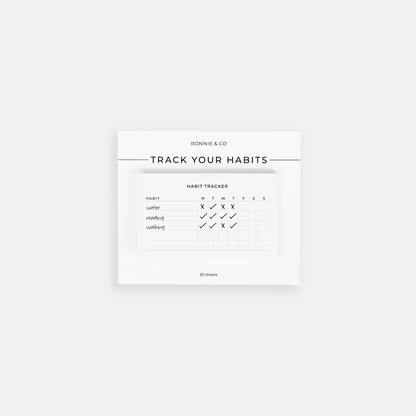 Habit Tracker Sticky Notes