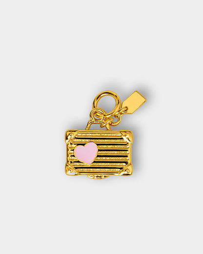 Folio Pink Heart Luggage Charm
