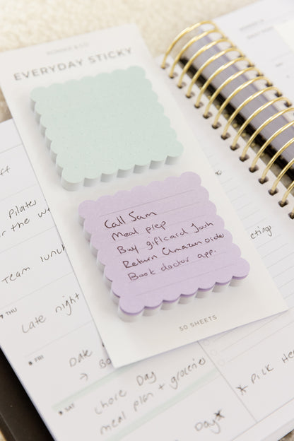 Everyday Sticky Note - Scalloped Edge