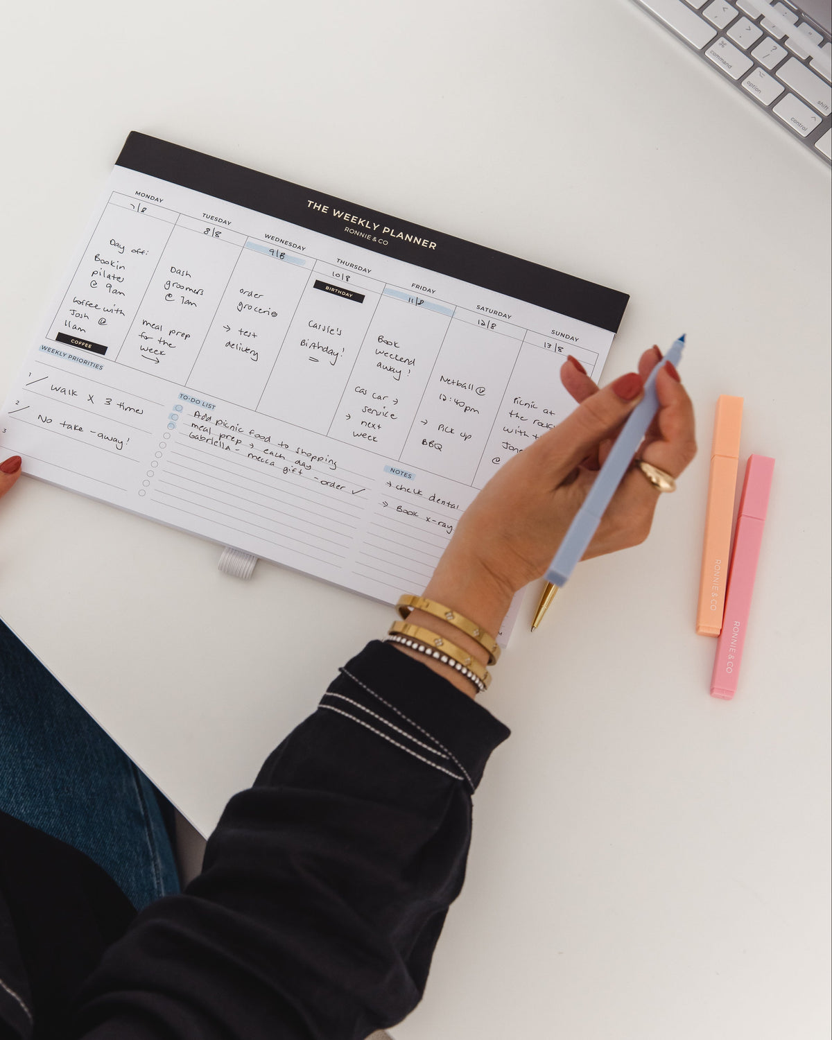 Magnetic Weekly Planner Pad