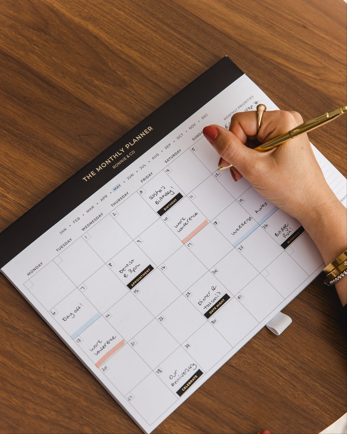 Magnetic Monthly Planner Pad