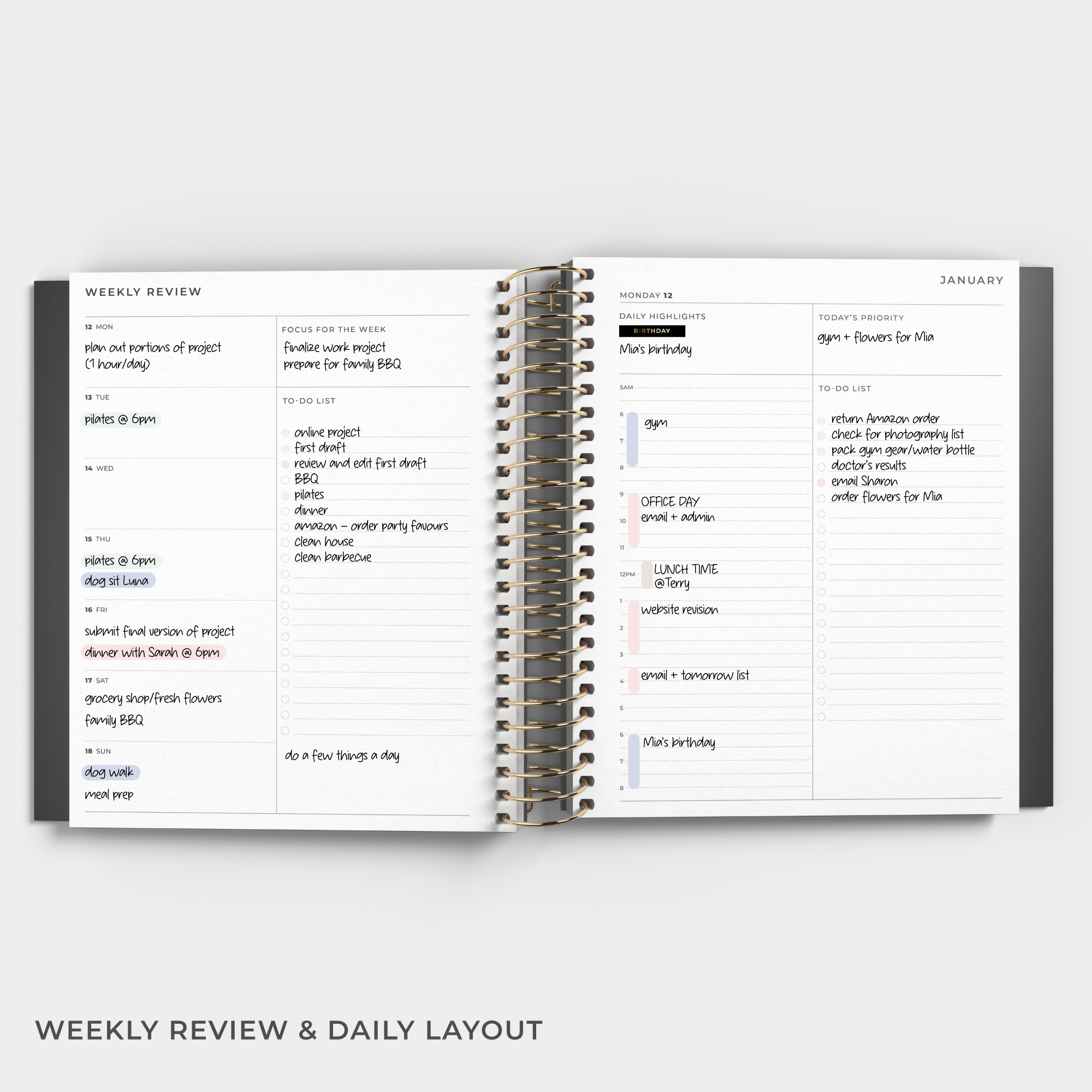 [PERFECTLY IMPERFECT]  2026 Daily Planner