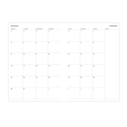 Monthly calendar internals 2024 diary by Ronnie & Co
