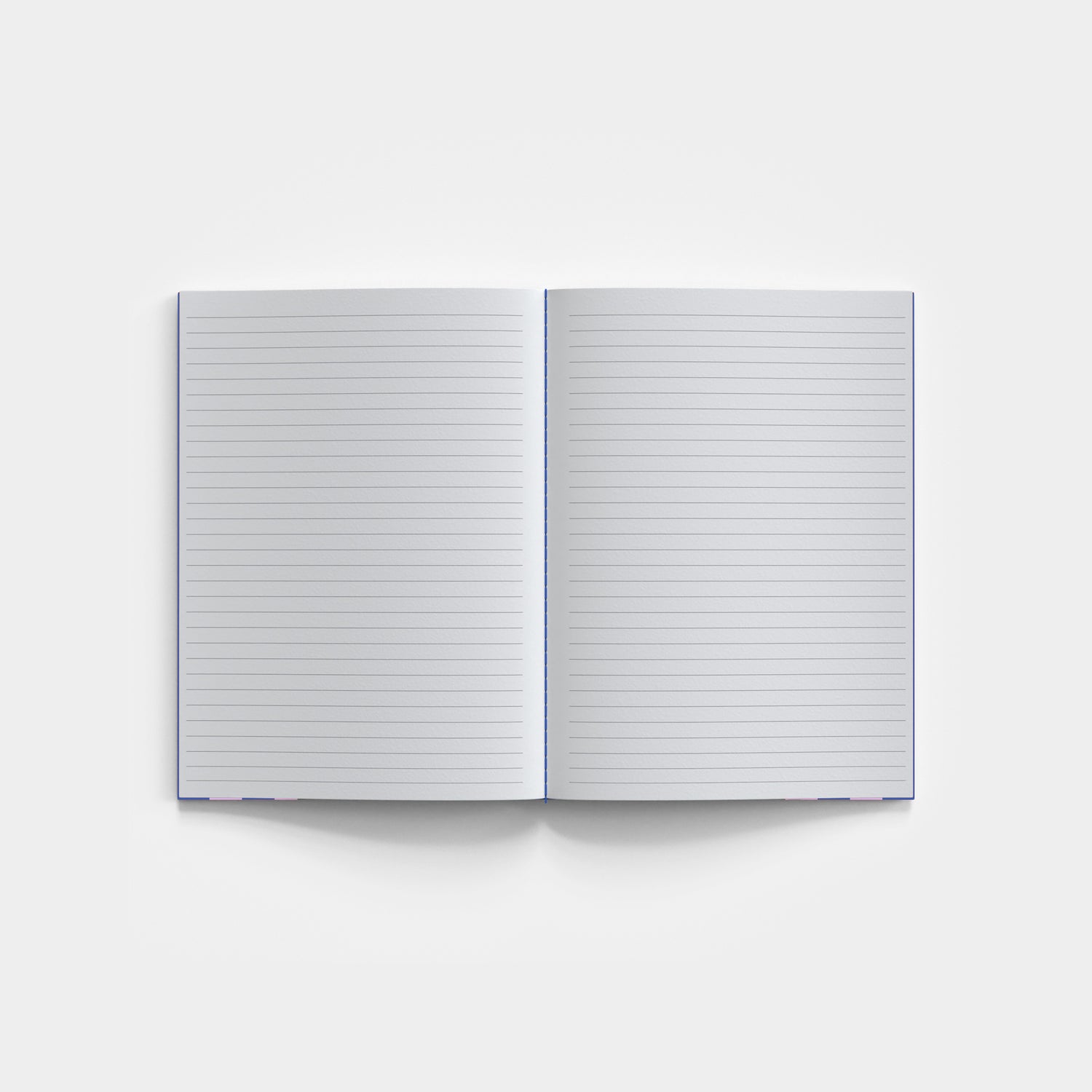 Lined Notebook -  Blue + Lilac Striped