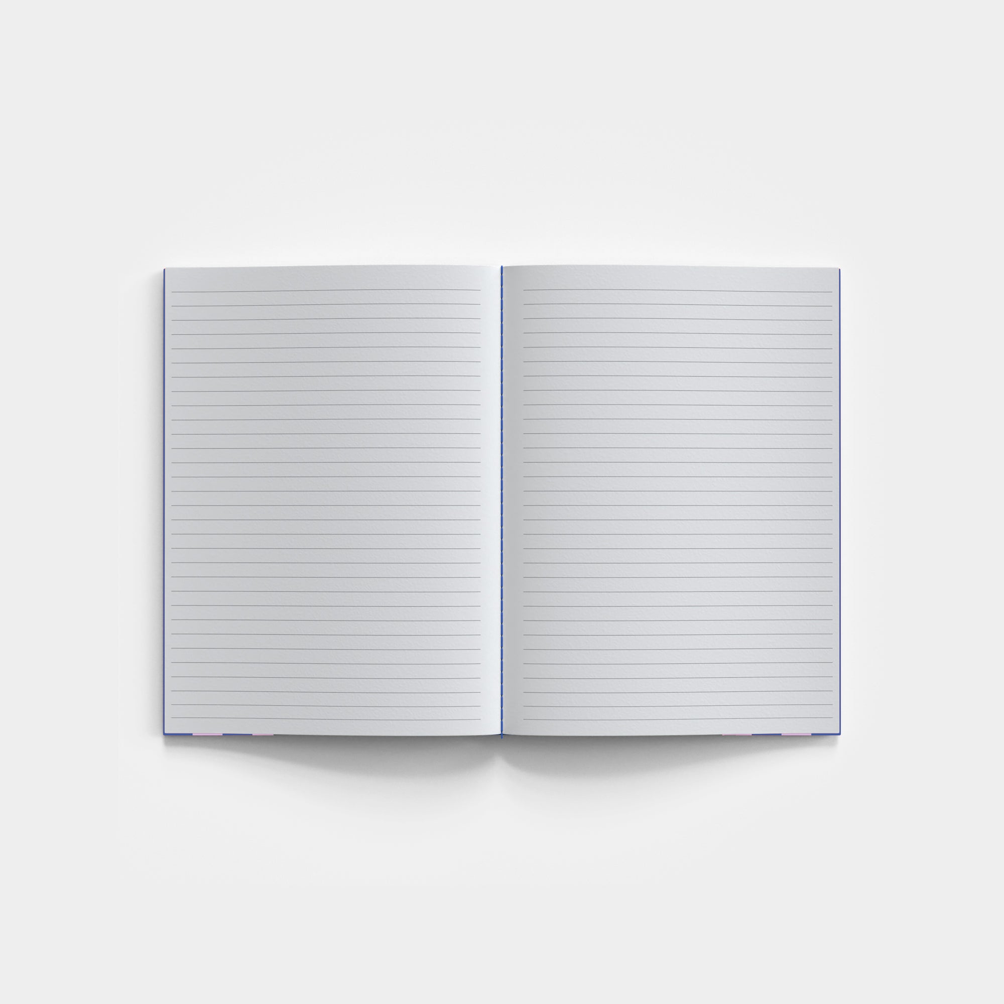 Lined Notebook -  Blue + Lilac Striped