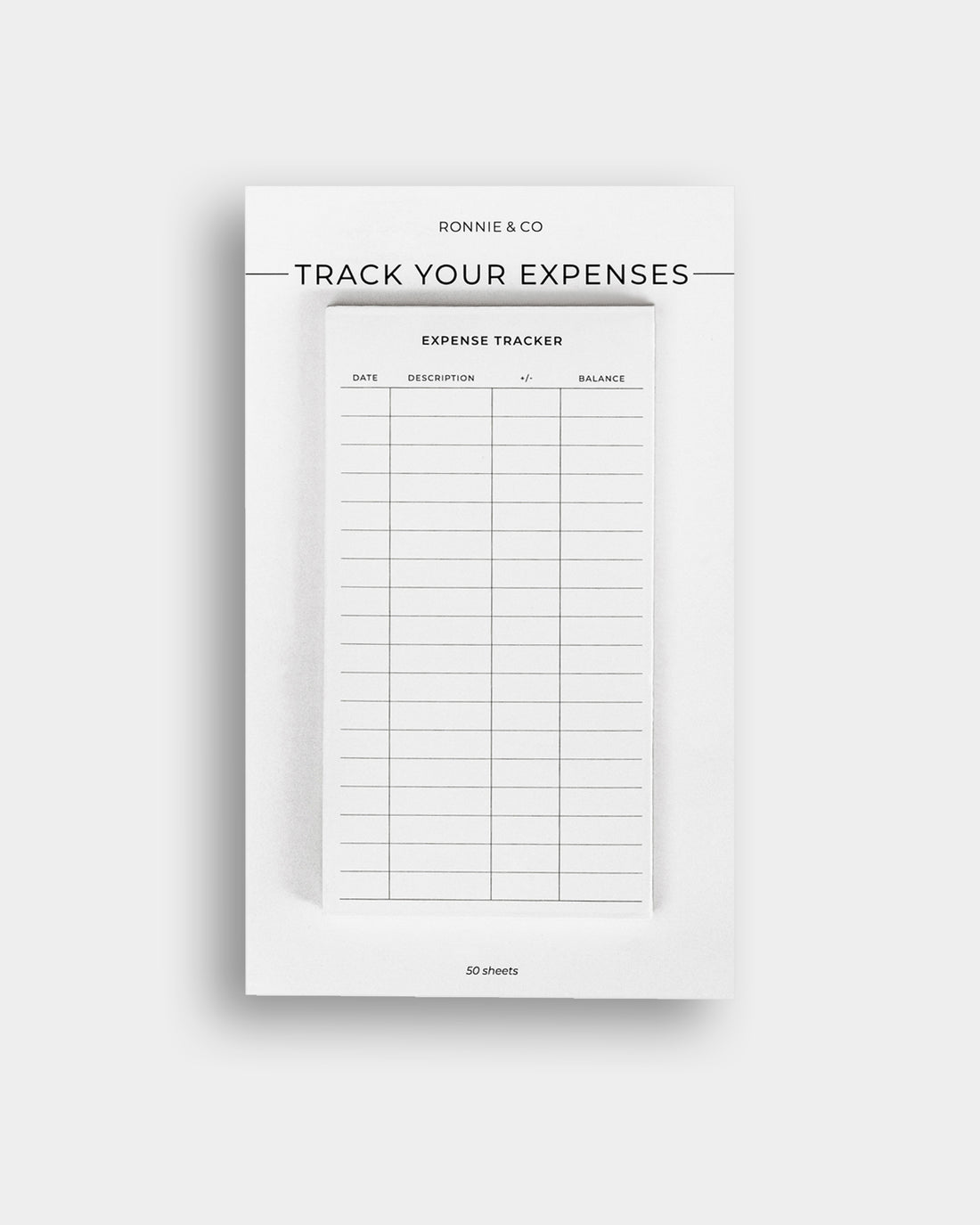 Expense Tracker Sticky Notes