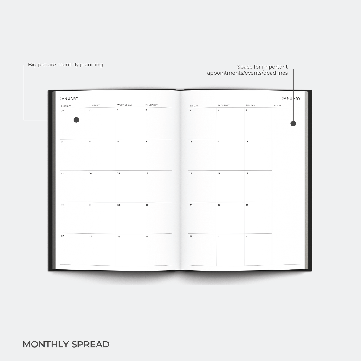 2025 A5 Weekly Planner Diary