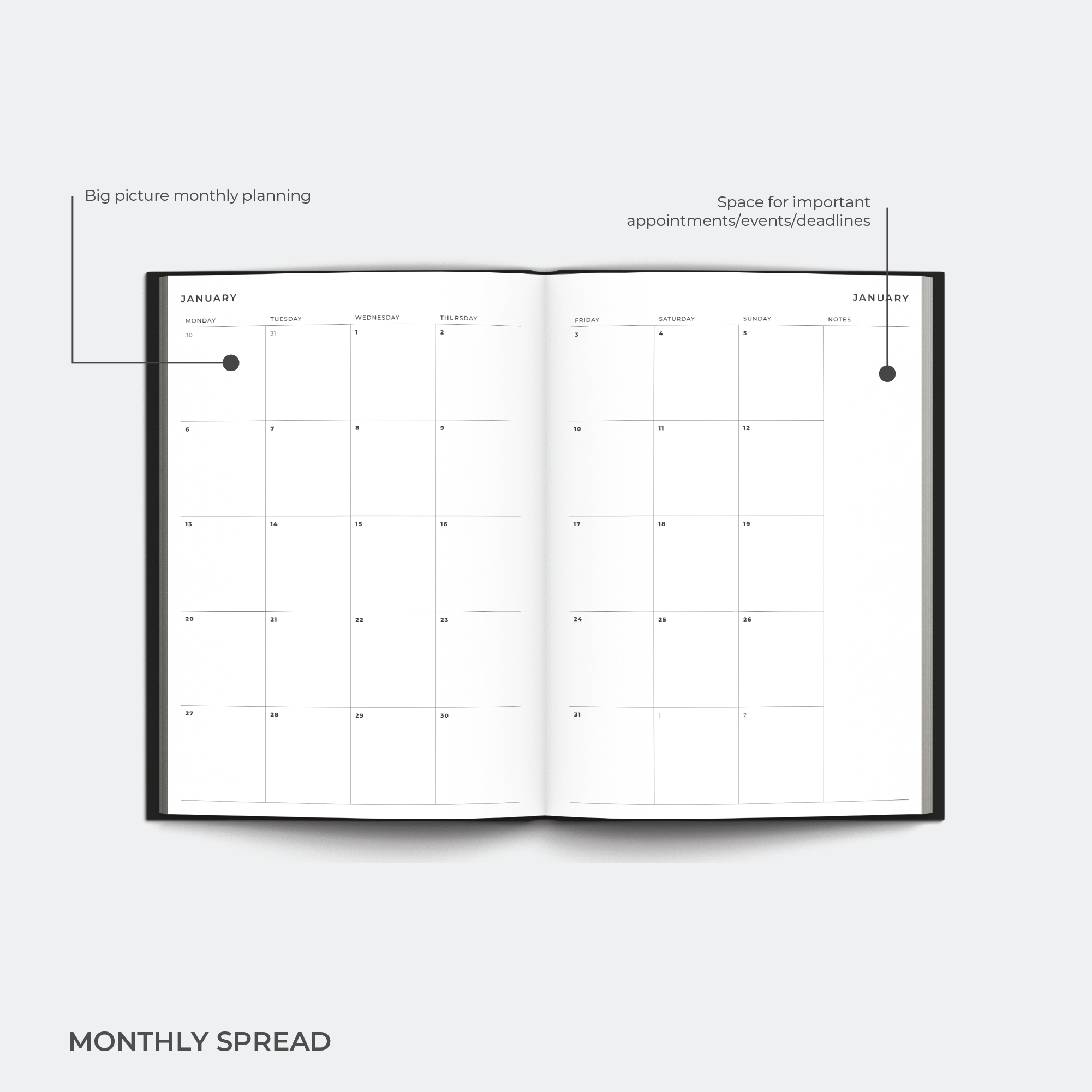 2025 A5 Weekly Planner Diary