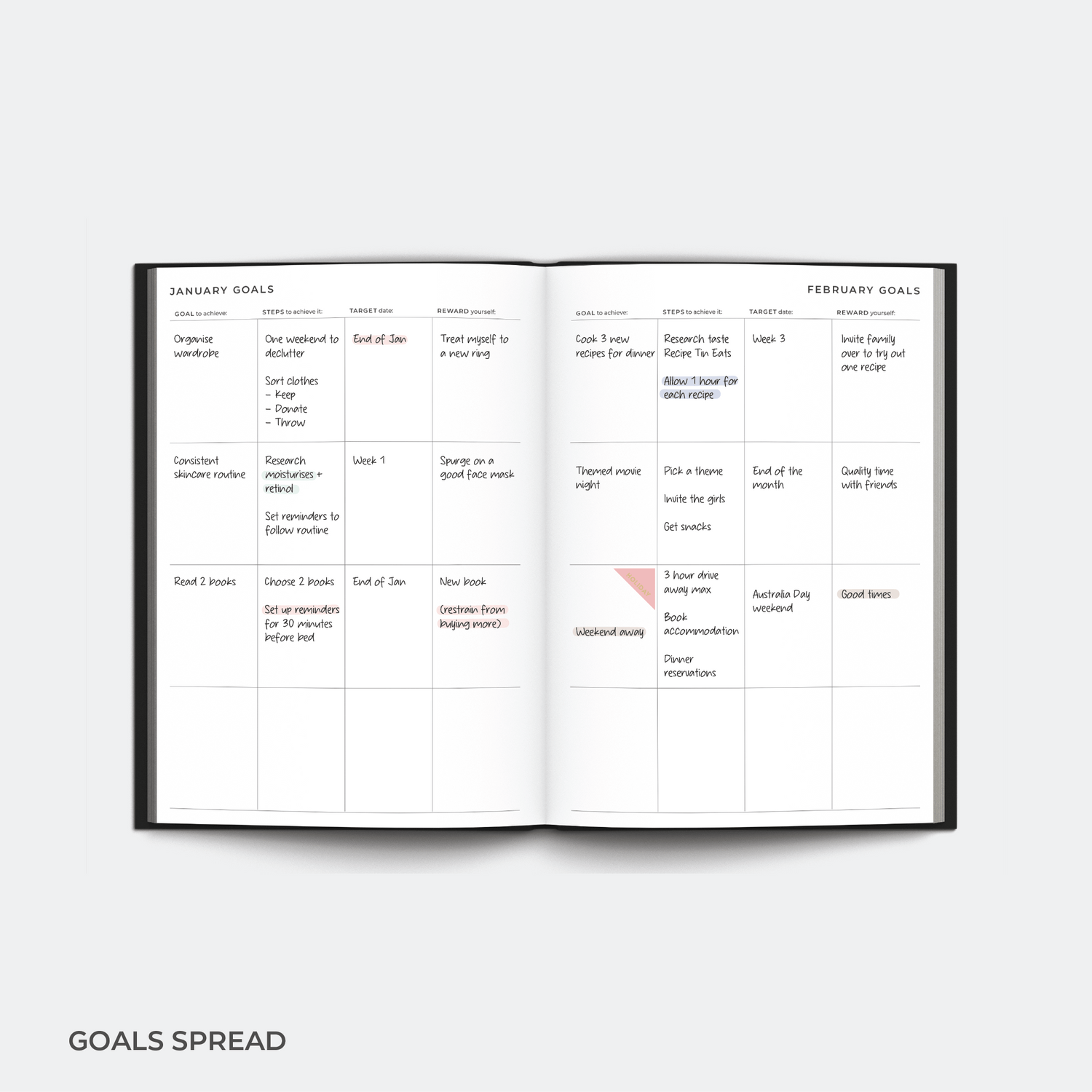 2025 A4 Weekly Planner Diary