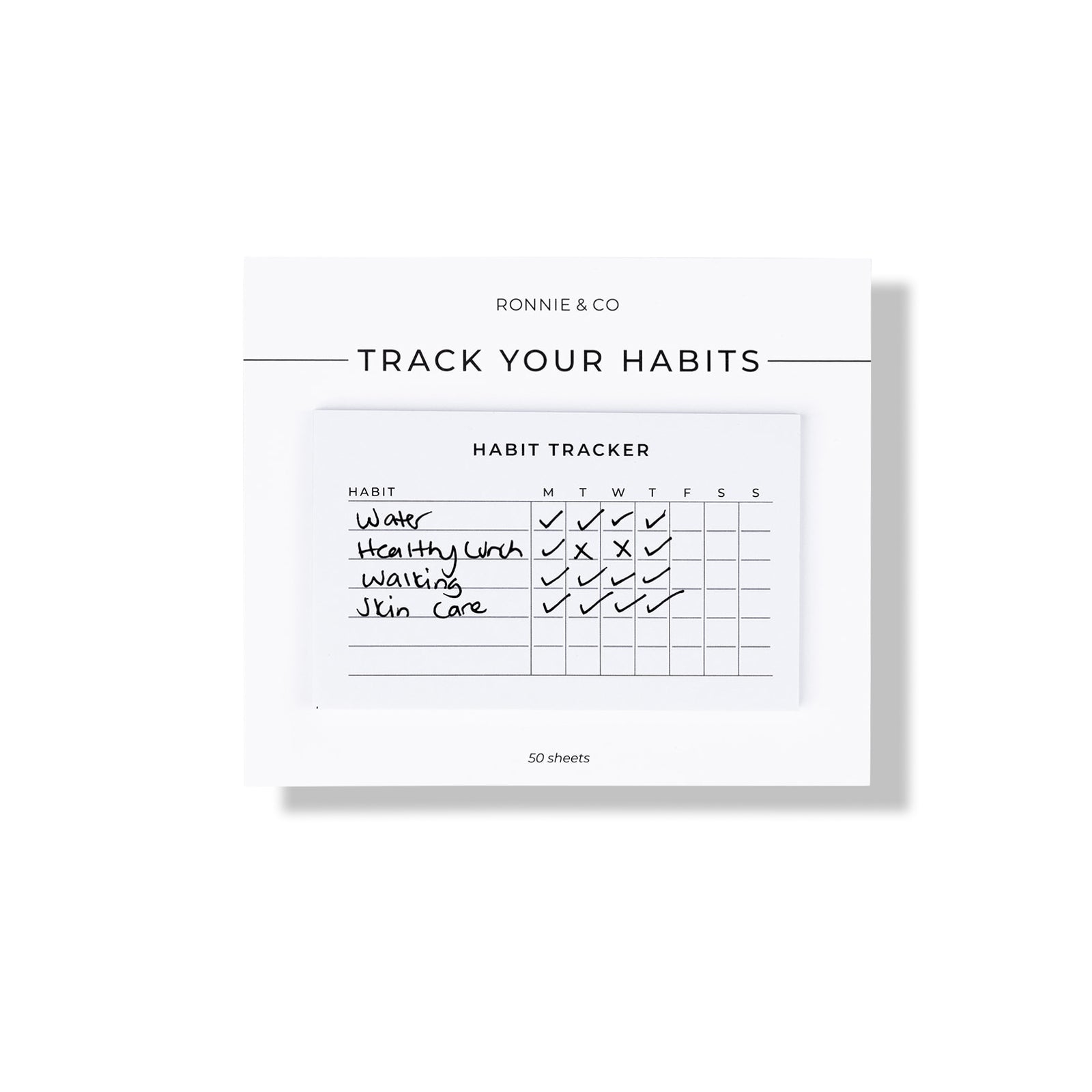 Habit Tracker Sticky Notes by Ronnie & Co