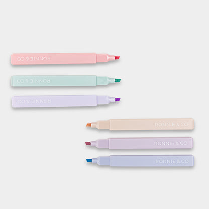 Soft Pastel Highlighters 6 pack