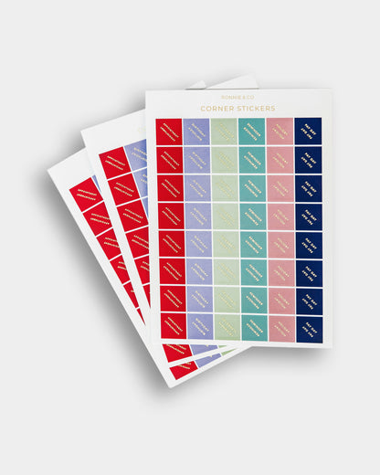 Corner Planner Sticker Pack
