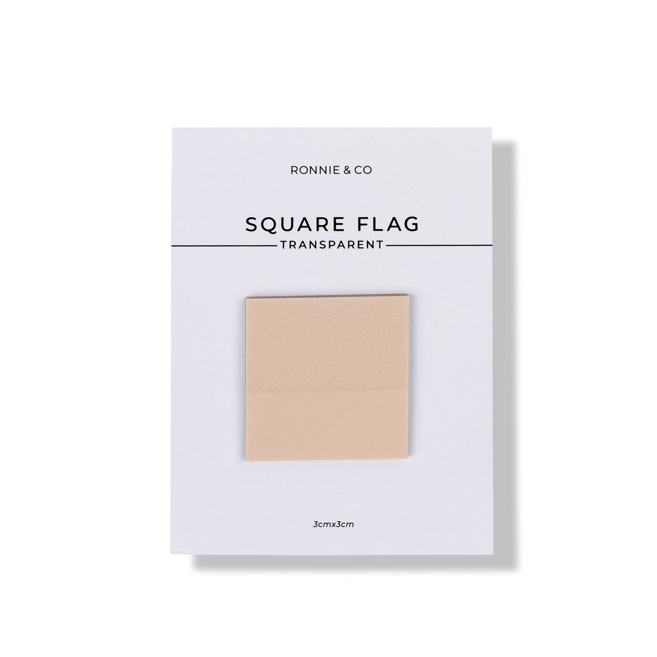 Transparent Sticky Notes |  Square Page Flags | Macadamia